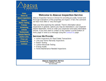 Tablet Screenshot of abacusinspection.com